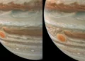 Nasa, Agência Espacial dos Estados Unidos, sobrevoo, imagens claras, Grande Mancha Vermelha, Júpiter;